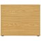 Avior Executive Low Bookcase, 1 Shelf, 800mm High, Oak