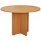Jemini Round Meeting Table, 1100mm Wide, Beech