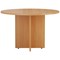 Jemini Round Meeting Table, 1100mm Wide, Beech