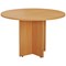 Jemini Round Meeting Table, 1100mm Wide, Beech