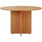 Jemini Round Meeting Table, 1100mm Wide, Beech