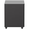 Jemini Contract 3 Drawer Steel Mobile Desk Pedestal, Black