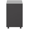 Jemini Contract 3 Drawer Steel Mobile Desk Pedestal, Black