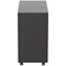 Jemini Contract Slimline Steel 3 Drawer Mobile Pedestal, Black