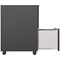 Jemini Contract Slimline Steel 3 Drawer Mobile Pedestal, Black