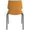 Jemini Uni 4 Leg Chair - Yellow/Grey