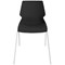 Jemini Uni 4 Leg Chair 530x570x855mm Black/White