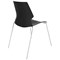 Jemini Uni 4 Leg Chair 530x570x855mm Black/White