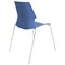 Jemini Uni 4 Leg Chair 530x570x855mm Blue/White