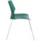 Jemini Uni 4 Leg Chair 530x570x855mm Green/White