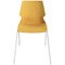 Jemini Uni 4 Leg Chair 530x570x855mm Yellow/White