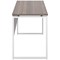 Soho Square Leg Desk, 1200mm, Grey Oak Top, White Leg