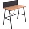 Soho Desk with Backboard Beech/Black Leg