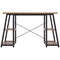 Soho Desk with Angled Shelves, 1200mm, Oak Top, Black Leg