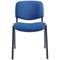First Ultra Multipurpose Black Frame Stacking Chair, Blue