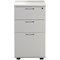 First 3 Drawer Desk High Pedestal, 600mm Deep, White