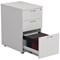 First 3 Drawer Desk High Pedestal, 600mm Deep, White