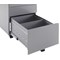 First 3 Drawer Steel Under Desk Pedestal, Silver