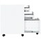 First 3 Drawer Steel Under Desk Pedestal, White
