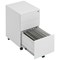 First 3 Drawer Steel Under Desk Pedestal, White