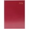 5 Star A4 Desk Diary, Day Per Page, Burgundy, 2026