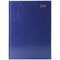 Q-Connect A4 Desk Diary, 2 Days Per Page, Blue, 2024