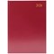 5 Star A4 Desk Diary, Week To View, Burgundy, 2026