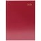 5 Star A5 Desk Diary, Day Per Page, Burgundy, 2026