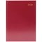 5 Star A5 Desk Diary, Week To View, Burgundy, 2026