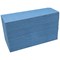 Katrin Basic 1-Ply V-Fold Hand Towels, Blue, Pack of 5000