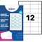 Avery Microperforated Printable Inserts 75mm x 40mm All Printers 240 Labels/20 sheet (Pack 240 Labels) - L4726-20
