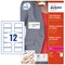 Avery Self Adhesive Name Badges 75mm x 40mm Laser Acetate Silk 240 Labels/20 Sheets (Pack 240 Labels) - L4782-20