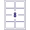 Avery L7765-40 Glossy Labels, 99.1 x 67.7 mm, Permanent, 8 Labels Per Sheet, 320 Labels Per Pack