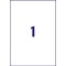 Avery Laser Label 210x297mm 1 Per A4 Sheet Crystal Clear (Pack 25 Labels) L7784-25