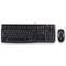 Logitech MK120 Keyboard and Mouse Set, Wired, Black