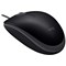 Logitech B110 Silent Optical Mouse, Wired, Black