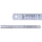 Linex Ruler Stainless Steel Imperial and Metric with Conversion Table 300mm Silver