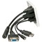 Lindy Multi AV Faceplate HDMI VGA USB Audio White