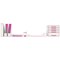 Leitz Wow Tape Dispenser and 1 Tape Roll, Takes 19mm x 33m Tape, White and Pink