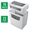 Leitz IQ Home Office P-4 Cross-Cut Paper Shredder, 23 Litres