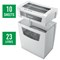 Leitz IQ Home Office P-4 Cross-Cut Paper Shredder, 23 Litres