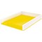 Leitz Wow Self-stacking Letter Tray, White & Yellow