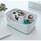 Leitz Wow Tape Dispenser and 1 Tape Roll, Takes 19mm x 33m Tape, White and Blue