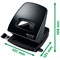 Leitz NeXXt Recycled 2 Hole Punch, Capacity 30 Sheets, Black