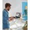 Leitz Ergo Cosy Tabletop Sit Stand Workstation, Adjustable Height, White