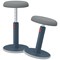 Leitz Ergo Cosy Active Sit/Stand Stool, Velvet Grey Leitz Ergo Cosy Active Sit/Stand Stool, Velvet Grey