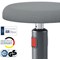Leitz Ergo Cosy Active Sit/Stand Stool, Velvet Grey Leitz Ergo Cosy Active Sit/Stand Stool, Velvet Grey