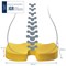 Leitz Ergo Cosy Seat Cushion 355x455x75mm Warm Yellow