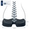 Leitz Ergo Cosy Seat Cushion 355x455x75mm Velvet Grey
