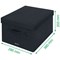 Leitz Fabric Storage Box with Lid, Twinpack, Medium, Grey